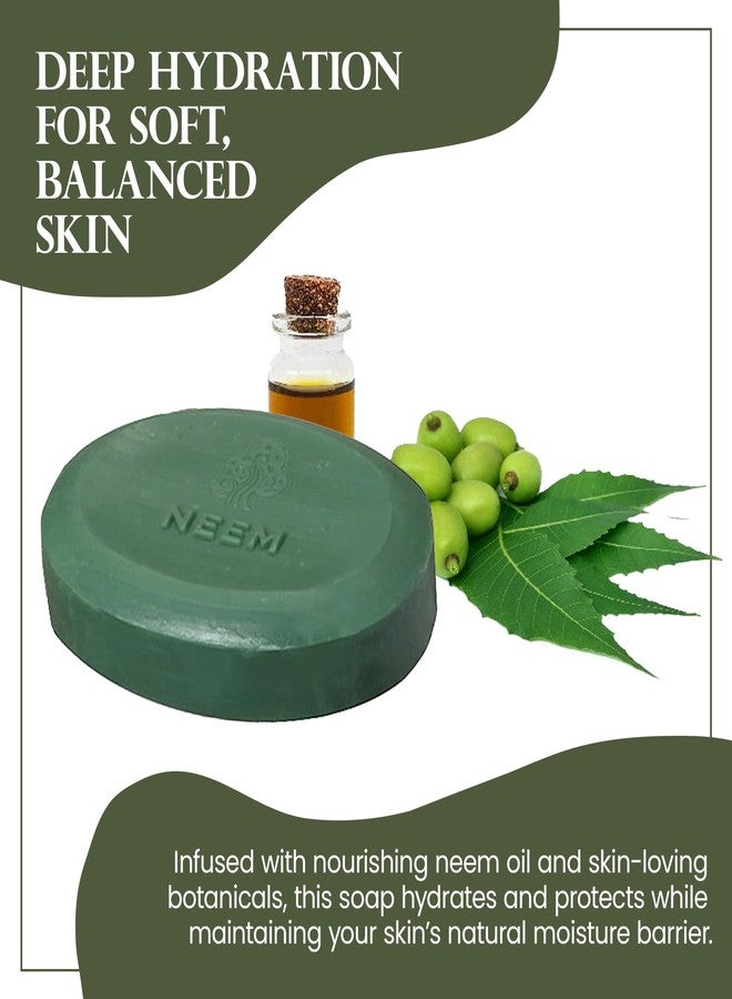 Madina Neem Advance Soap Bar – Deep Cleansing, Purifying, Moisturizing, Vegetable-Based, Halal & RSPO Certified, Gentle Cleanser for Face & Body, 6 Pack (3.5 oz Each) - Image 4